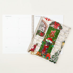 Great Dane Dog Weihnachten Planer