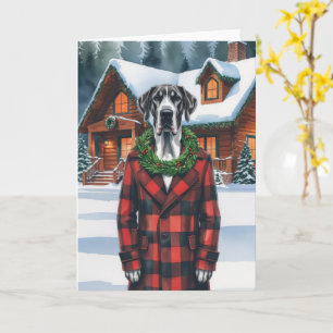 Great Dane Dog Weihnachtsgrüße Karte