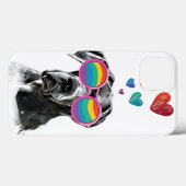 Great Dane Dog with Hearts Valentine's Day Throw Case-Mate iPhone Hülle (Rückseite (Horizontal))