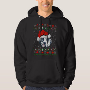 Great Dane Dog Xmas Geschenk hässlich Great Dane W Hoodie