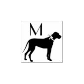 Great Dane Doppy Puppy Gummistempel (Prägung)