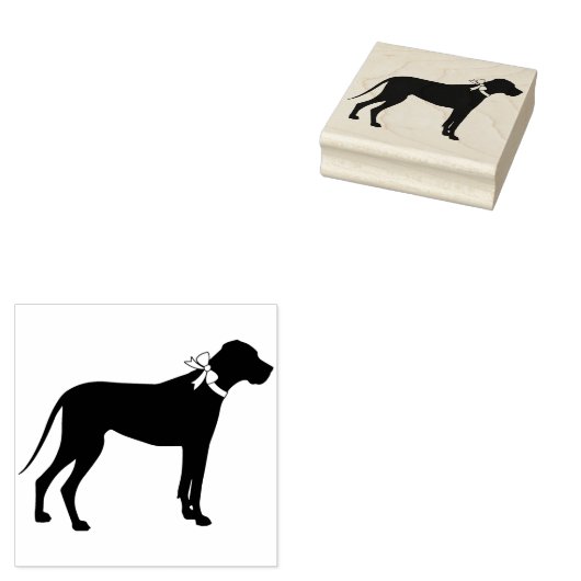 Great Dane Doppy Puppy Gummistempel (Stempel)