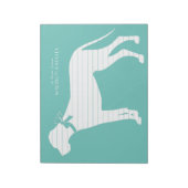 Great Dane Doppy Puppy Notizblock (Rotiert)