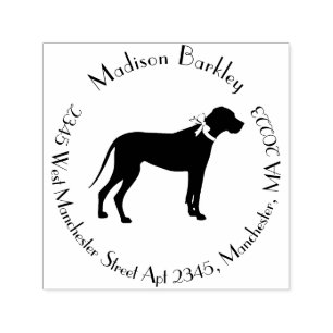 Great Dane Doppy Puppy Permastempel