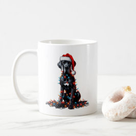 Great Dane Doppy Welpe Weihnachten Kaffeetasse