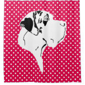 Great Dane Duschvorhang (Vorderseite)