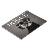 Great Dane Editorial-Hundeporträt Notizblock (Linke Seite)