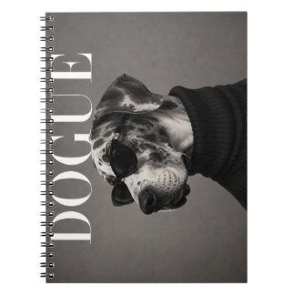 Great Dane Editorial-Hundeporträt Notizblock