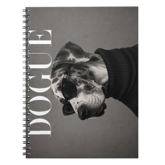 Great Dane Editorial-Hundeporträt Notizblock (Vorderseite)
