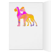 Great Dane Einladungen rosa gelb (Innen (Links))
