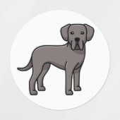 Great Dane Etiketten (Design 1)