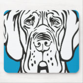 Great Dane Face Mousepad (Vorne)