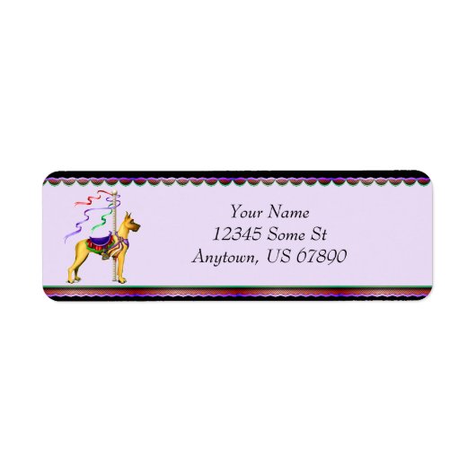 Great Dane Fawn Carousel Labels (Vorne)