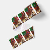 Great Dane (Fawn) Christmas Ripsband (Rückseite)