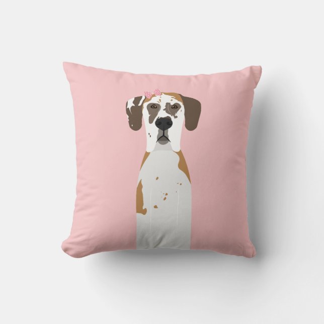 Great Dane Fawn Dog Kissen (Vorderseite)