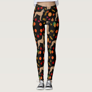 Great Dane Fawn Fall Coloring Leggings