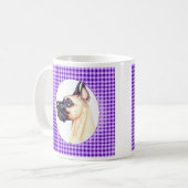 Great Dane Fawn Lila Kaffeetasse (Vorderseite Links)