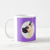 Great Dane Fawn Lila Kaffeetasse (Links)