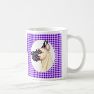 Great Dane Fawn Lila Kaffeetasse
