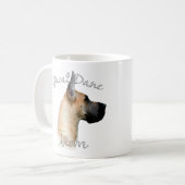 Great Dane (fawn) Mama 2 Kaffeetasse (Vorderseite Links)