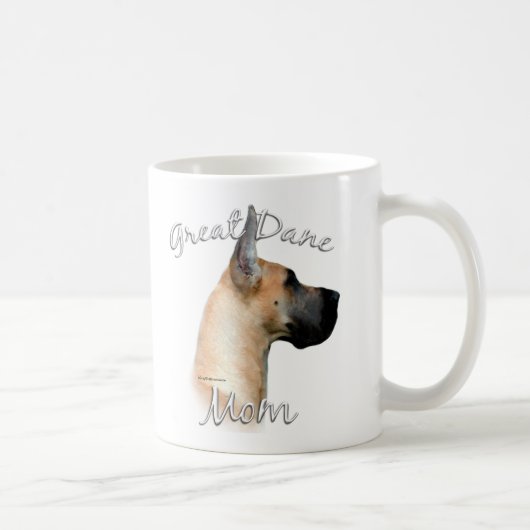 Great Dane (fawn) Mama 2 Kaffeetasse (Rechts)