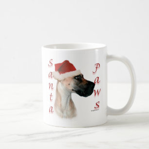 Great Dane (fawn) Santa Paws Kaffeetasse