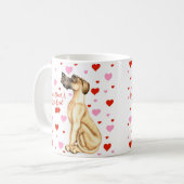 Great Dane Fawn UC Kiss Kaffeetasse (Vorderseite Links)