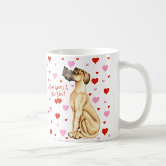 Great Dane Fawn UC Kiss Kaffeetasse (Rechts)