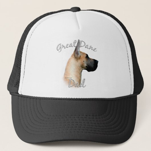 Great Dane (fawn) Vater 2 Truckerkappe (Vorderseite)