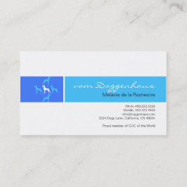 Great Dane formal Visitenkarte