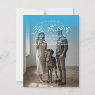 Great Dane Fotografie Hochzeits Einladungen