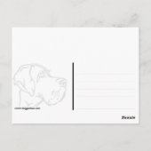 Great Dane Fotografy Cards Postkarte (Rückseite)