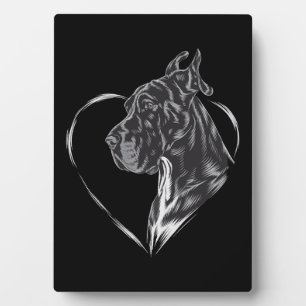 Great Dane Fotoplatte