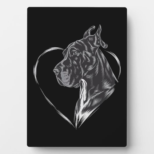 Great Dane Fotoplatte (Vorderseite)