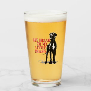 Great Dane Freund lustiges Bierglas Glas