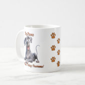 Great Dane - Fügen Sie den Namen des Hundes hinzu, Kaffeetasse (Vorderseite Links)
