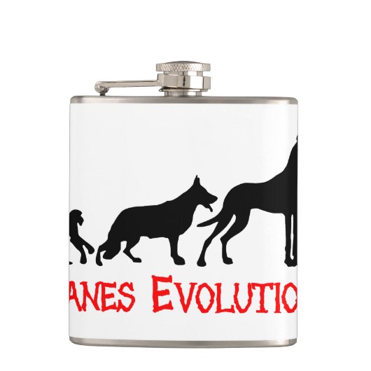 Great Dane Fun Geschenke Flachmann (Vorderseite)