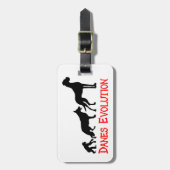 Great Dane Fun Geschenke Gepäckanhänger (Vorderseite vertikal)