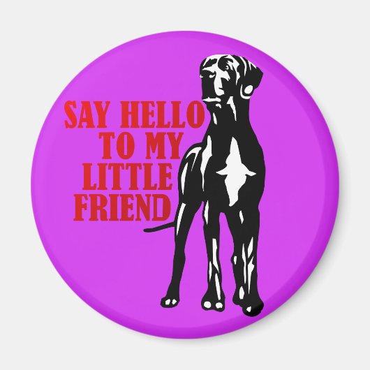 Great Dane Fun Geschenke Magnet (Vorne)