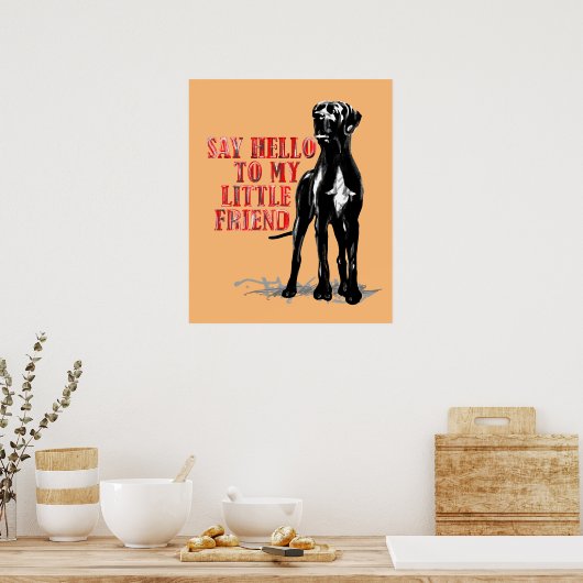 Great Dane Fun Poster (Küche)