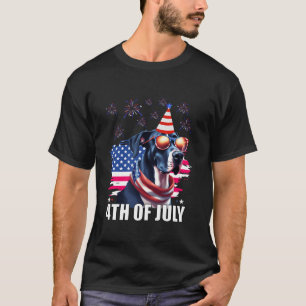Great Dane Funny 4. Juli Patriotic Flag Great T-Shirt