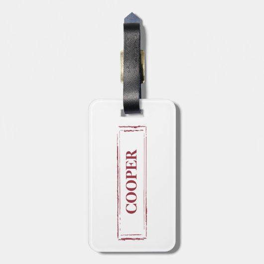 Great Dane Funny Christmas Dog mit Baum Gepäckanhänger (Rückseite vertikal)