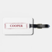 Great Dane Funny Christmas Dog mit Baum Gepäckanhänger (Rückseite horizontal)