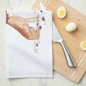 Great Dane Funny Christmas Dog mit Baum Geschirrtuch (Viertel Falte)