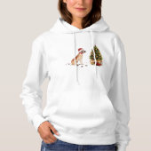 Great Dane Funny Christmas Dog mit Baum Hoodie (Vorderseite)