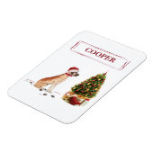 Great Dane Funny Christmas Dog mit Baum Magnet (Linke Seite)