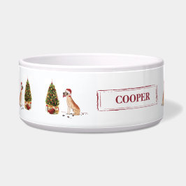 Great Dane Funny Christmas Dog mit Baum Napf