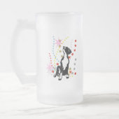 Great Dane Funny Stars Mattglas Bierglas (Links)