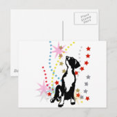 Great Dane Funny Stars Postkarte (Vorne/Hinten)