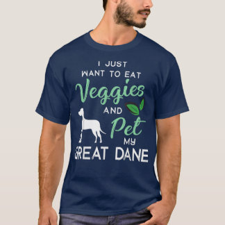 Great Dane Funny Vegan Dog Lover Eigentümer Xmas B T-Shirt